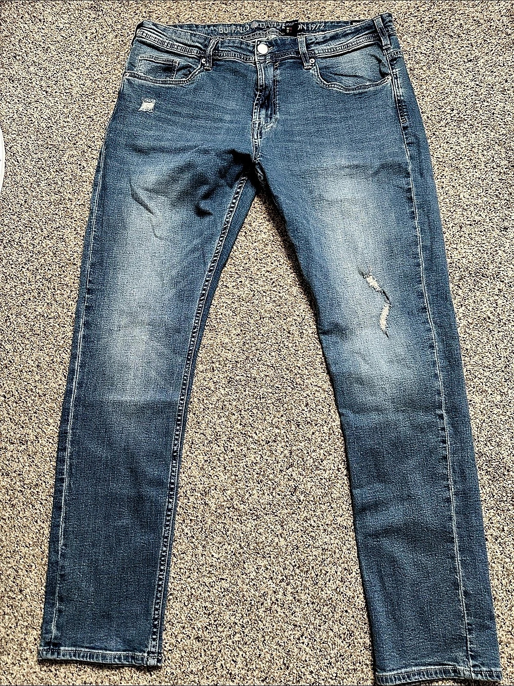 Buffalo David Bitton MAX-X Skinny Jeans Blue Waist 38 / L32